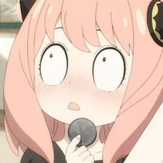 🍄 562a0197 Anya Forger Spy x Family 动漫, 间谍过家家, 阿尼亚·福杰, 可爱, 卡通, 震惊, 搞笑 telegram sticker