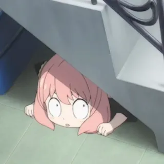 🍄 6c2782e3 Anya Forger Spy x Family 动漫, 间谍过家家, 阿尼亚·福杰, 卡通, 可爱, 搞笑 telegram sticker