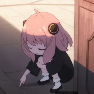 🍄 6f23732f Anya Forger Spy x Family 阿尼亚·福杰, 间谍过家家, 动漫, 可爱, 卡通, 女孩 telegram sticker