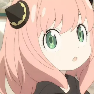 🍄 76ef9c79 Anya Forger Spy x Family 动漫, 女孩, 卡通, 可爱, 粉色头发 telegram sticker