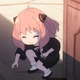 🍄 91223685 Anya Forger Spy x Family 阿尼亚, 间谍过家家, 动漫, 可爱, 卡通, 贴纸 telegram sticker