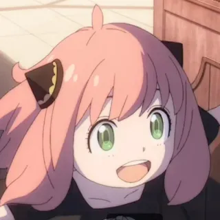 🍄 a0dd595a Anya Forger Spy x Family 阿尼亚·福杰, 间谍过家家, 动漫, 卡通, 可爱, 儿童, 漫画 telegram sticker