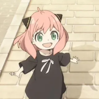 🍄 a3024804 Anya Forger Spy × Family 动漫, 间谍过家家, 阿尼亚·福杰, 孩子, 可爱 telegram sticker