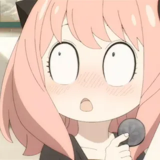 🍄 b30ee831 Anya Forger Spy x Family 动漫, 间谍过家家, 阿尼亚·福杰, 可爱, 卡通 telegram sticker