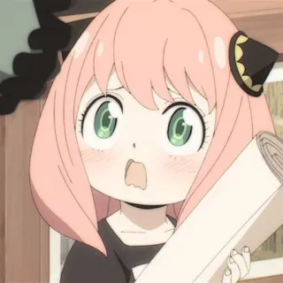 🍄 c9a076b9 Anya Forger Spy × Family 动漫, 间谍过家家, 阿尼亚, 可爱, 漫画, 卡通 telegram sticker