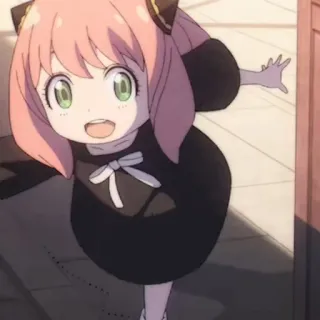 🍄 ce0ac8d5 Anya Forger Spy x Family 动漫, 女孩, 可爱, 卡通 telegram sticker