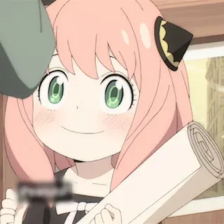 🍄 dc700350 Anya Forger Spy × Family 阿尼亚·福杰, 间谍过家家, 动漫, 可爱, 女孩, 卡通 telegram sticker