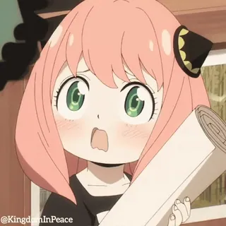 🎀 8a26f887 Anya Forger Spy x Family 아냐, 스파이 패밀리, 애니메이션, 만화, 캐릭터 telegram sticker