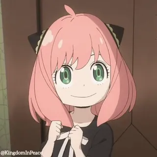 🎀 af2bf554 Anya Forger Spy x Family 애니메이션, 만화, 스파이 패밀리, 아냐 포저, 귀여운, 만화, 팬아트 telegram sticker