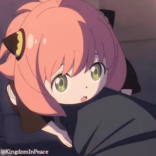 🎀 c85f7e7b Anya Spy x Family @KingdomInPeace 애니메이션, 스파이 패밀리, 아냐 포저, 만화, 일러스트 telegram sticker