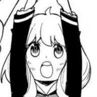 🥁 0b8ec2ca Anya Forger Spy x Family Anime, Manga, Spy x Family, Anya Forger, Kartun, Imut, Reaksi, Terkejut telegram sticker
