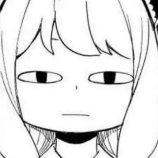 🥁 28b34480 Anya Forger Spy x Family Anime, Kartun, Spy x Family, Anya Forger, Stiker, Meme telegram sticker