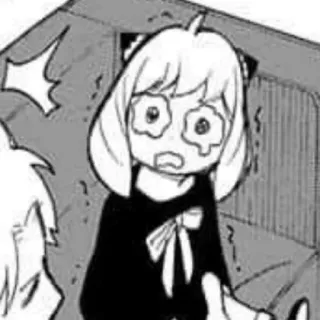 🥁 319b75b7 Anya Forger Spy x Family Anya Forger, Spy x Family, anime, manga, kartun, terkejut, khawatir telegram sticker