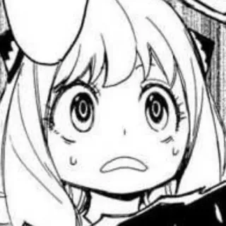 🥁 86c6bb71 Anya Forger Spy x Family Anya, Spy x Family, anime, manga, terkejut, lucu, kartun telegram sticker