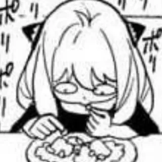 🥁 98fc64de Anya Forger Spy x Family Anime, Manga, Spy x Family, Anya Forger, Lucu, Kawaii, Makan, Makanan telegram sticker