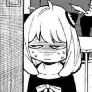 🥁 d506ba98 Anya Forger Spy x Family anya forger, spy x family, anime, manga, kartun, imut, sedih telegram sticker