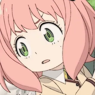 🥜 00d403d5 Anya Forger Spy x Family Anime, Anya, Spy x Family, fofo, desenho animado, Mangá whatsapp sticker