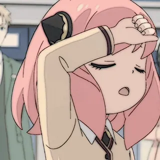 🥜 7f3c82c9 Anya Forger Spy × Family Anime, Spy Family, Anya, Forger, Desenho animado, Personagem whatsapp sticker