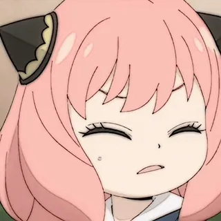 🥜 8233d552 Anya Forger Spy × Family Anime, Spy Family, Anya, Desenho animado, Personagem whatsapp sticker