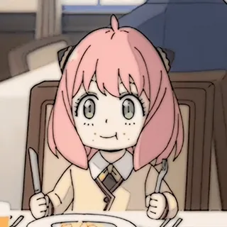 🥜 9a7f90ae Anya Forger Spy × Family Anime, Spy x Family, Anya, Forger, Desenho animado, Kawaii whatsapp sticker