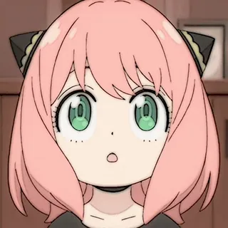 🥜 c20e2173 Anya Forger Spy x Family Anime, Spy x Family, Anya Forger, Desenho animado, Bonito, Menina, Cabelo rosa whatsapp sticker