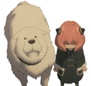 😠 136b246c Anya Anya, Cane, Anime, Spy x Family, Cartone animato, Carino, Famiglia telegram sticker