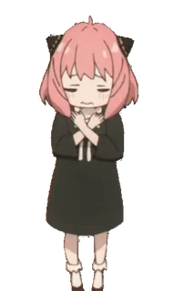 ☹️ 27673be1 Anya Forger Spy x Family Anya, Anime, Cartone animato, Carino, Ragazza, Spy x Family telegram sticker