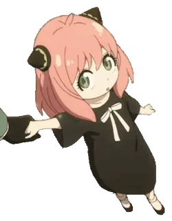 😱 388b5a9b Anya Forger Spy x Family Anime, Anya, Spy x Family, carino, cartone animato, adesivo telegram sticker