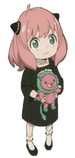 🙂 393174fe Anya Forger Spy x Family anime, spy x family, anya forger, carino, bambino, cartoni animati telegram sticker