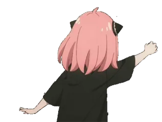 ❤️ b49cb2e5 Anya Forger Spy x Family Anime, Anya Forger, Spy x Family, Cartone animato, Capelli rosa, Fanart telegram sticker