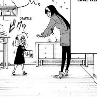 💞 232d155c Anya Forger Spy x Family STARTLE 动漫, 间谍过家家, 阿尼亚, 福杰, 漫画, 角色 telegram sticker