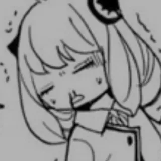 🎀 94b763fa Anya Forger Spy × Family Аня Форджер, Аниме, Манга, Семья шпиона, милый, мультфильм telegram sticker