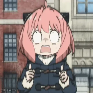 😱 1637391d Anya Forger Spy x Family Anime, Cartone animato, Carino, Personaggio, Ragazza, Forger, Anya, Spy x Family telegram sticker