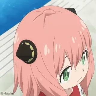 ❤️ 33f1fb87 Anya Forger Spy x Family Anime, Spy x Family, Anya Forger, Carino/a, Cartone animato, Capelli rosa, Ragazza anime telegram sticker