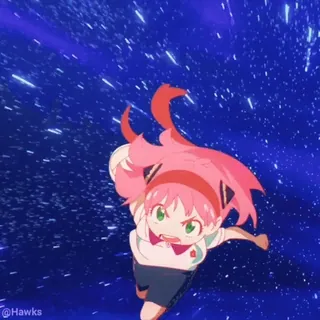 ⭐️ 3d01ee8c Anya Forger Spy x Family Anime, Spy x Family, Anya Forger, Cartone animato, Carino, Ragazza telegram sticker