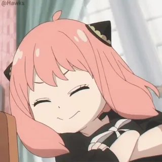 🫡 41349eed Anya Forger Spy x Family @Hawks Anime, Spy x Family, Anya Forger, Carino/a, Personaggio, Cartone animato, Adesivo telegram sticker