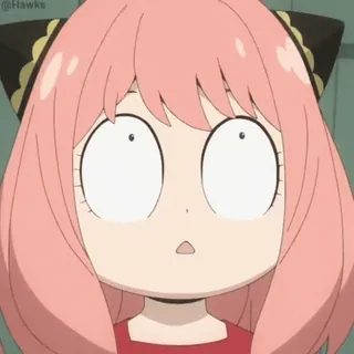 🙄 4246a3a8 Anya Forger Spy x Family Anime, Cartone animato, Ragazza, Divertente, Scioccata, Carina, Anya, Spy x Family telegram sticker