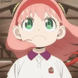 💪 6e03d292 Anya Forger Spy x Family Anime, Cartone animato, Divertente, Carino, Ragazza, Anya, Anya Forger, Spy x Family telegram sticker