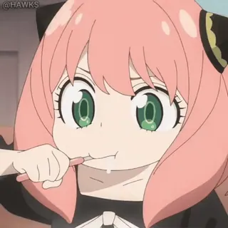 😰 a908c516 Anya Forger Spy x Family Anime, Cartone animato, Spy x Family, Anya Forger, Bambina, carina telegram sticker