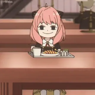 😏 b28b4622 Anya Forger Spy x Family Anime, Cartoni animati, Cibo, Programma TV, Famiglia telegram sticker