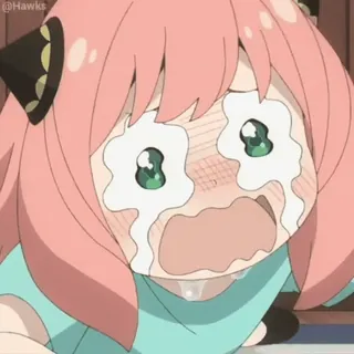 😭 fc4e8aed Anya Forger Spy x Family Anime, Piangere, Triste, Anya, Spy x Family, Manga telegram sticker