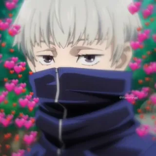 😶 085fe47f Toge Inumaki Jujutsu Kaisen อนิเมะ, หัวใจ, น่ารัก, โทเกะ อินุมากิ, มหาเวทย์ผนึกมาร whatsapp sticker