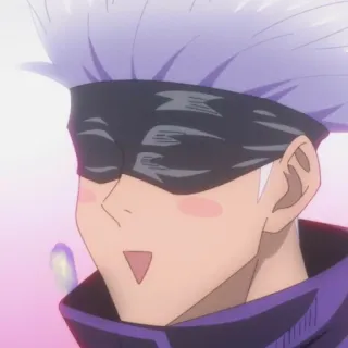 🥢 31122c70 Satoru Gojo Jujutsu Kaisen อนิเมะ, โกโจ, ซาโตรุ, มหาเวทย์ผนึกมาร, มังงะ whatsapp sticker