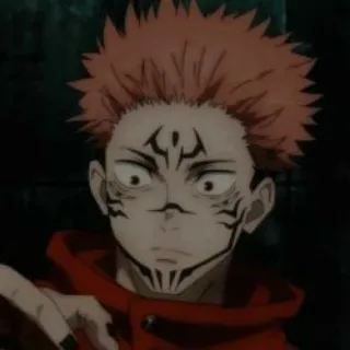 😈 5c84dd6a Yuji Itadori Jujutsu Kaisen อนิเมะ, มังงะ, ยูจิ, อิตาโดริ, คำสาป whatsapp sticker