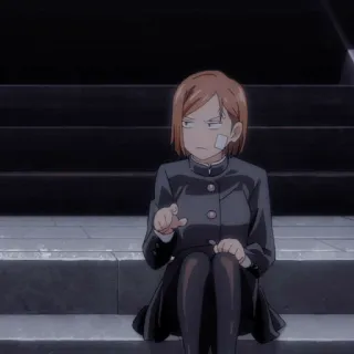 🔨 629cab65 Nobara Kugisaki Jujutsu Kaisen อนิเมะ, ผู้หญิง, มหาเวทย์ผนึกมาร, โนบาระ, คุกิซากิ whatsapp sticker