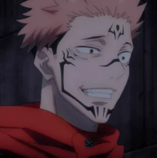 😈 67f14025 Ryomen Sukuna Jujutsu Kaisen อนิเมะ, มังงะ, คำสาป, พ่อมด, ไสยเวท whatsapp sticker