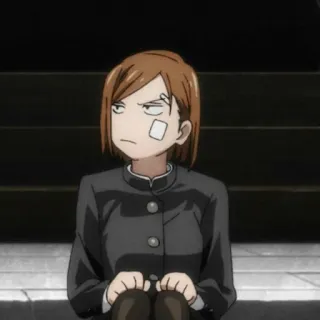 🔨 97f090ed Nobara Kugisaki Jujutsu Kaisen อนิเมะ, มังงะ, จริงจัง, นักสู้, นักเรียน whatsapp sticker