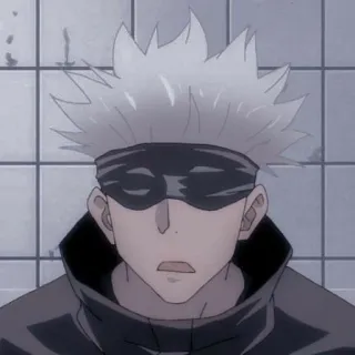 🥢 d9d475e1 Satoru Gojo Jujutsu Kaisen อนิเมะ, โกโจ, ซาโตรุ, มหาเวทย์ผนึกมาร, ผ้าปิดตา, มังงะ whatsapp sticker