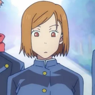 🔨 dbda8508 Nobara Kugisaki Jujutsu Kaisen อนิเมะ, โนบาระ, คุงิซากิ, มหาเวทย์ผนึกมาร, ตัวละคร whatsapp sticker