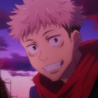 🦨 de173b38 Yuji Itadori Jujutsu Kaisen อนิเมะ, มังงะ, โชเน็น, ต้องสาป, ตัวเอก whatsapp sticker